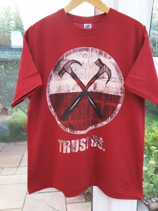 Roger Waters The Wall Live Tour 2011 Red T Shirt Trust Us Xl