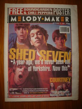 Melody Maker 1994 September 10 Shed Seven Soundgarden Pulp No Poster
