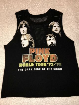 Rare Pink Floyd World Tour ‘72 - ‘73 The Darkside Of The Moon Childs Tank Shirt