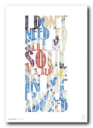 THE STONE ROSES ❤ I Wanna Be Adored ❤ poster art edition ed print in 5 sizes 5 5