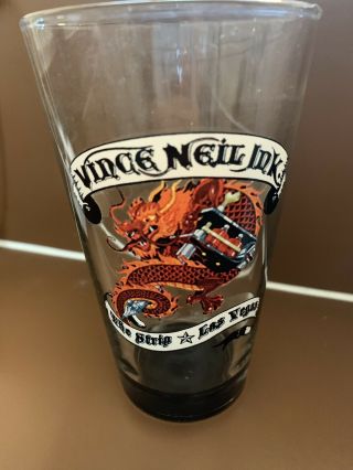 Vince Neil Ink Tattoo Shop Beer Glass Motley Crue Las Vegas 1