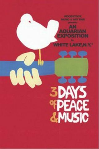 2009 Woodstock 3 Days Of Peace And Music Poster 24x36