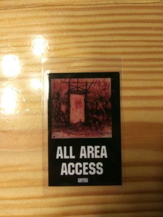 Black Sabbath Authentic 1981 Concert Laminated Backstage Pass Mob Rules Tour Aa