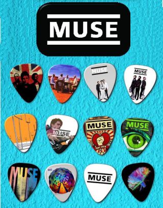 Muse Guitar Pick Tin Includes Set Of 12 Guitar Picks