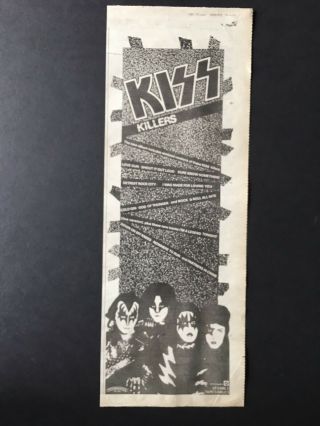 Kiss 1982 5x16 " Print Promo Ad For The Album “killers”