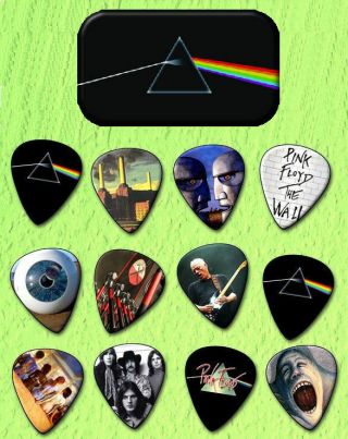 Pink Floyd Guitar Pick Tin Includes Set Of 12 Guitar Picks