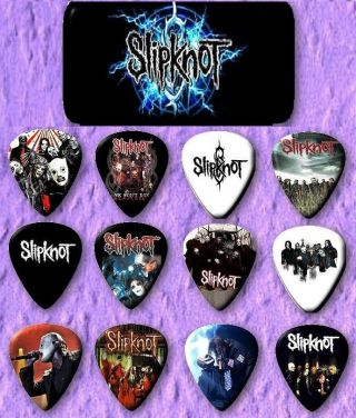 Slipknot Guitar Pick Tin Includes Set Of 12 Guitar Picks