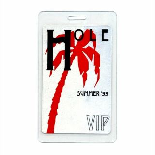 Hole Authentic 1999 Concert Tour Laminated Backstage Pass Courtney Love Vip