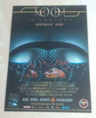 Tool Band - 2020 Australia Tour Poster - Laminated Promo Poster -