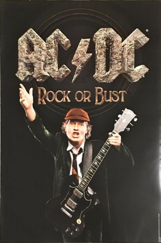 [new] (official) Ac/dc Rock Or Bust 2015 Angus Tour Poster (59 X 89cm)