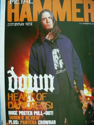 Down (pantera) - Metal Hammer Fold Out Poster Supplement (ref 3)