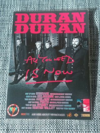 Duran Duran - 2012 Australia Tour - Laminated Tour Poster - All You Need Is Now