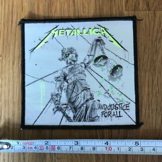 Metallica And Justice For All Uk Embroidered Woven Patch