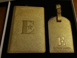 Elton John Passport Wallet And Luggage Tag Farewell Yellow Brick Road 2019 Tour