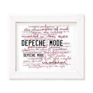 Depeche Mode Poster Print - Violator - Lyrics Gift Signed Art