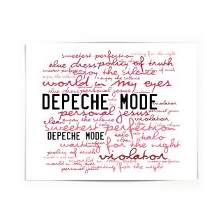 Depeche Mode Poster Print - Violator - Lyrics Gift Signed Art 3