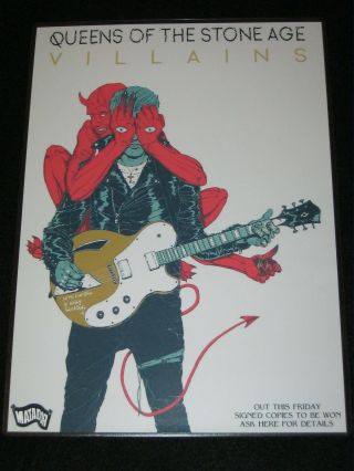 Queens Of The Stone Age - Villains - Laminated Promo Poster