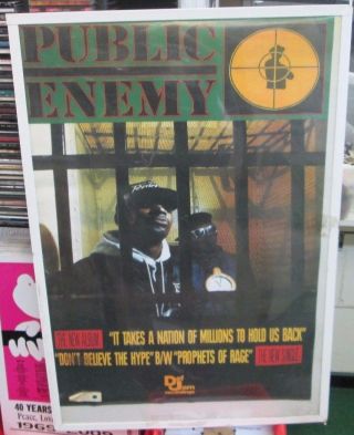 Public Enemy Poster Rare Rap Chuck D Flavor Flav