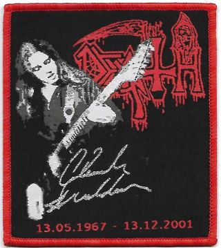 Death Chuck Schuldiner - Limited Edition Patch - Woven Sew On Patch - Freeshipping