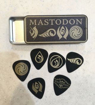 Mastodon 6 Guitar Pick Set And Tin From Live At The Aragon Package