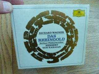 Wagner Das Rheingold 3 Cd Box Set Von Karajan Fischer - Dieskau Dg