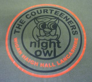 The Courteeners Night Owl Wigan Haigh Hall Lancashire T Shirt Size Xl Rare