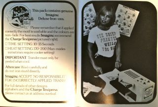 punk rock vintage retro tshirt transfer print,  glitter,  safety pin,  NOS 2