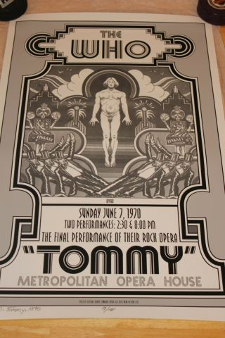 The Who " Tommy " Metropolitan Opera House 1970 - Hand Signed