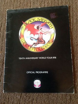 Black Sabbath 1978 World Tour Programme - Van Halen Support