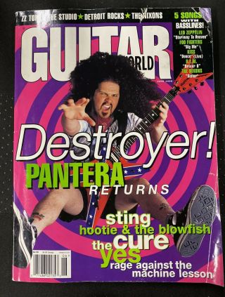 Guitar World Pantera Dimebag Darrell Poster June 1996