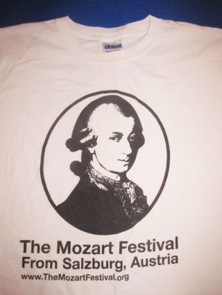 Mozart Festival Shirt Salzburg Austria Wolfgang Amadeus Classical Piano Composer