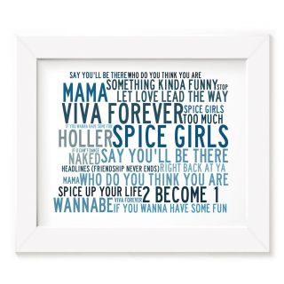 Spice Girls Poster Print - Anthology - Lyrics Gift Signed Art