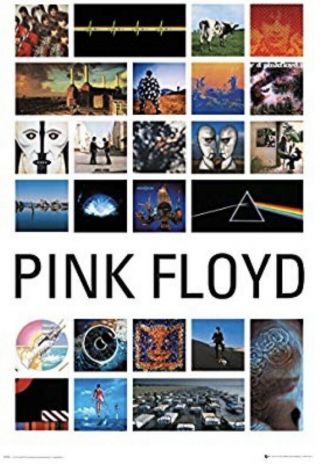 Pink Floyd Album Cover Collage Poster Gb Eye - Lp1476 61x91.  5cm
