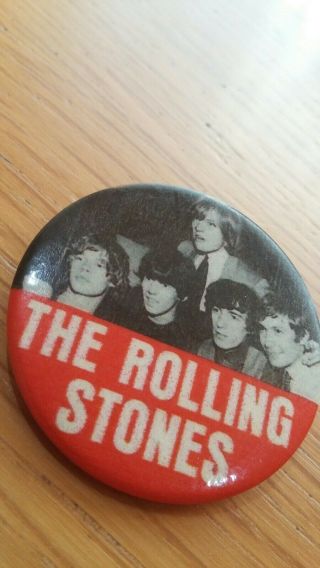 Vintage The Rolling Stones Rock Band (brian Jones) Tour Pin Badge