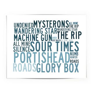 Portishead Poster Print - Anthology - Lyrics Gift Signed Art 3