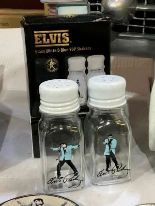 Elvis Presley Glass Salt And Pepper Shakers