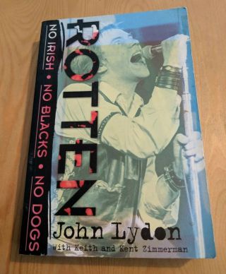 2003 Johnny Rotten Lydon Sex Pistols Softcover Book Punk Rock 329 Pages