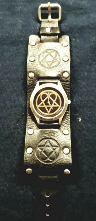 Heartagram Watch Ville Valo Bam Margera Real Leather Rare