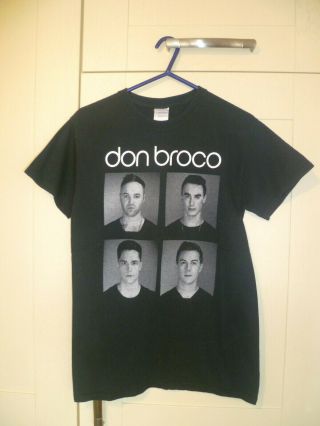 Don Broco - Vintage " Uk Tour 2013 " Black T - Shirt (s)
