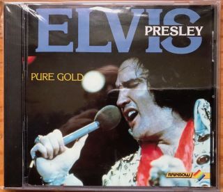 Rare Elvis Presley Cd " Pure Gold (rainbow) "