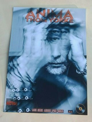 Thom Yorke - Anima - Laminated Promotional Music Shop Poster - Radiohead -