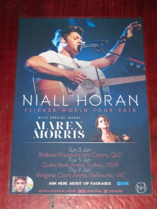 Niall Horan - 2018 Australia Tour - One Direction - Laminated Tour Poster