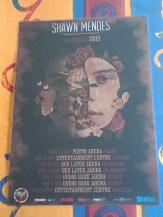 Shawn Mendes - 2019 Australia Tour - Laminated Promo Tour Poster
