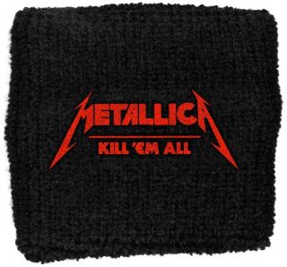 Official Licensed - Metallica - Kill Em All Sweatband/wristband Metal Hetfield