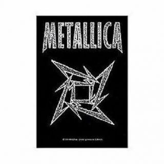 Metallica Ninja Star Textile Poster Flag - - Licensed Product