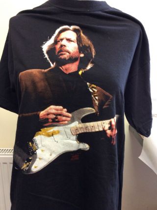 Eric Clapton 1991 T - Shirt.  Black.  Large.  100 Cotton
