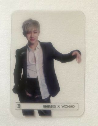 Monsta X Wonho Clear Transparent Photocard Photo Card Album