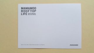 MAMAMOO Rooftop Life Postcard Post Photo Card - Moon Byul Solar Wha Sa Whee In 2