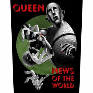 Queen News Of The World 2018 - Giant Back Patch 36 X 29 Cms Official Merch