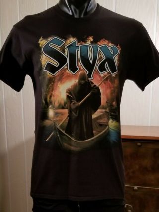 Styx Black Concert T - Shirt Tour Dates " Rrrare " Sz M